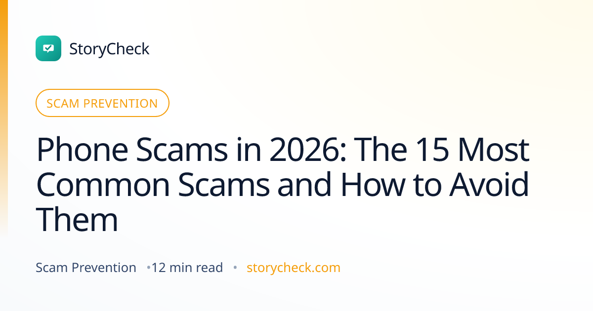Title card: Phone Scams in 2026: The 15 Most Common Scams and How to Avoid Them