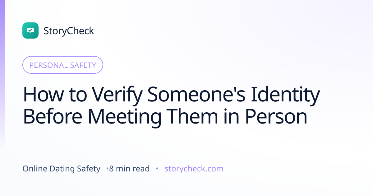 Title card: How to Verify Someone's Identity Before Meeting Them in Person